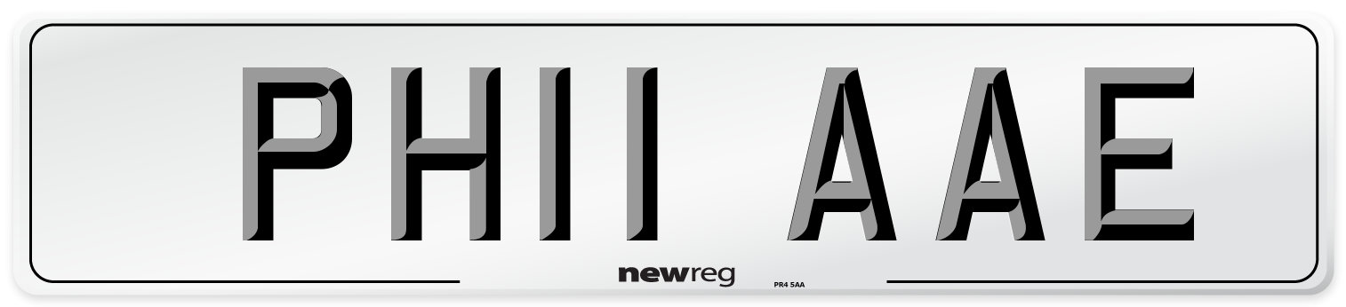 PH11 AAE Number Plate from New Reg